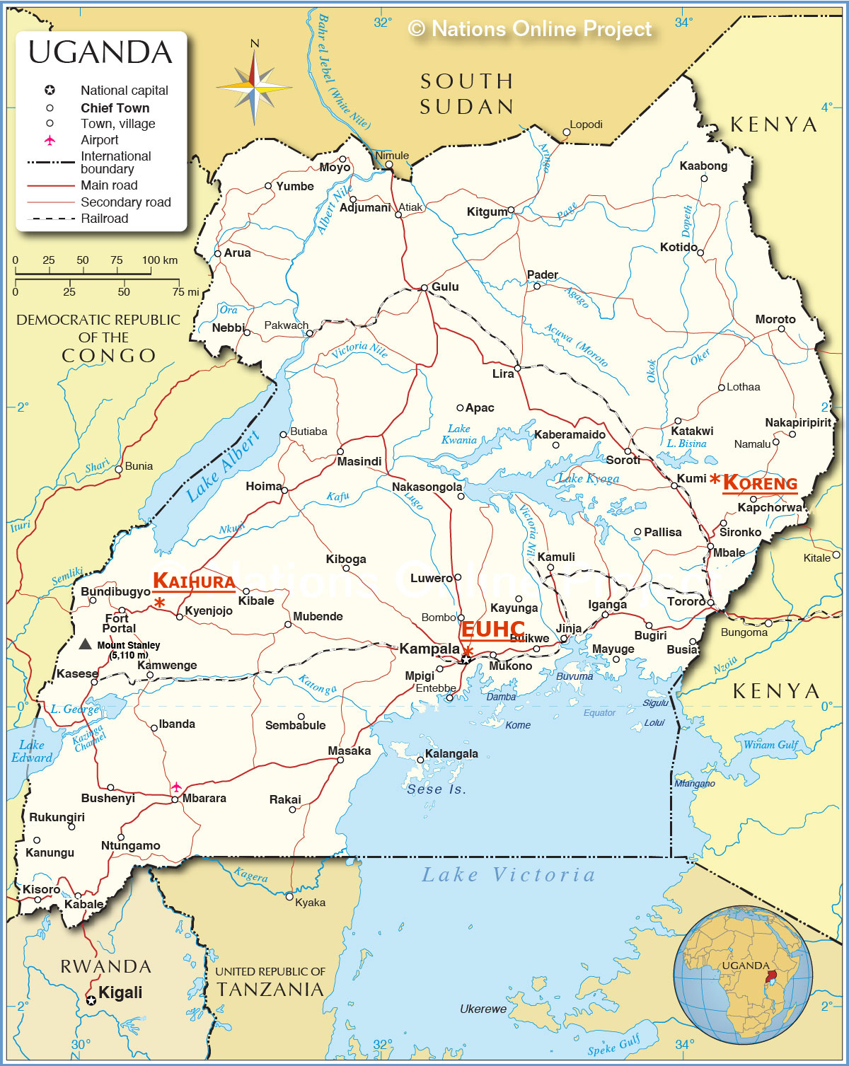 Uganda Map